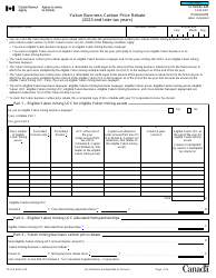 Form T2 Schedule 444 Yukon Business Carbon Price Rebate (2023 and Later Tax Years) - Canada