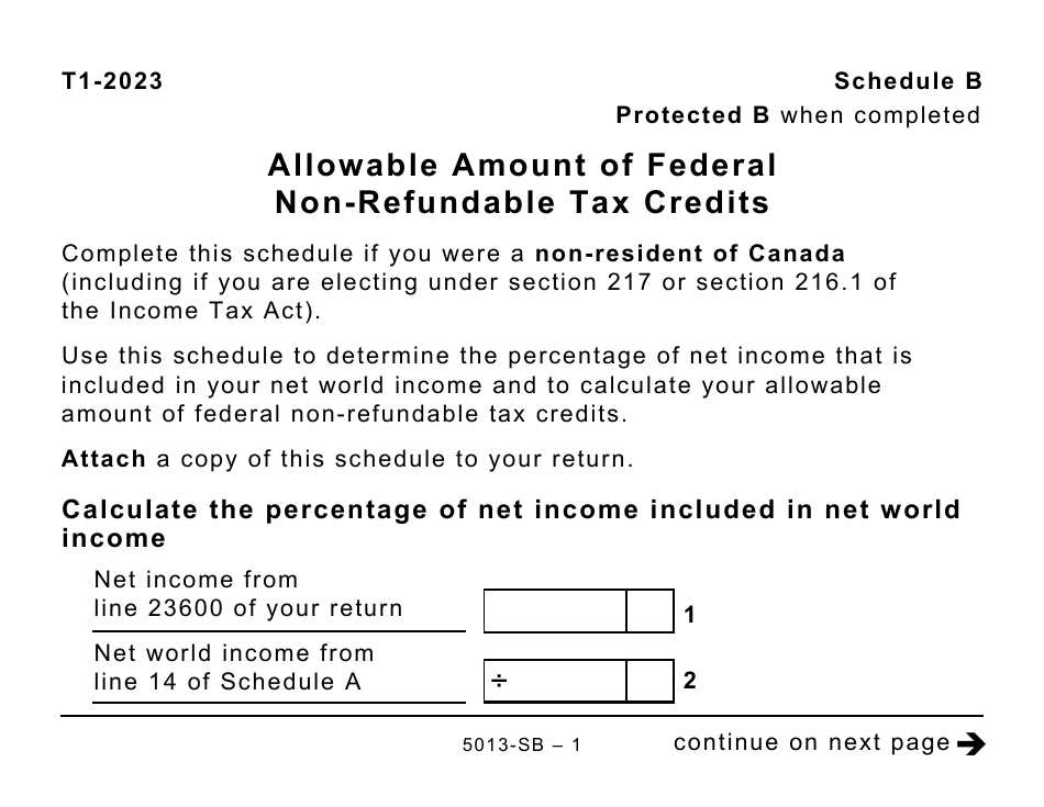Form 5013-SB Schedule B - 2023 - Fill Out, Sign Online and Download ...