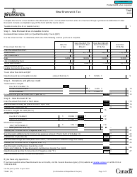 Document preview: Form T3NB New Brunswick Tax - Canada, 2023