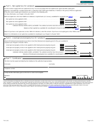 Form T1A Request for Loss Carryback - Canada, Page 3