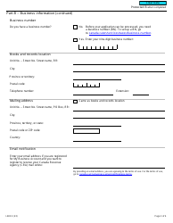 Form L603 Vaping Prescribed Person Application - Canada, Page 2
