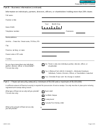 Form L603 Vaping Prescribed Person Application - Canada, Page 3