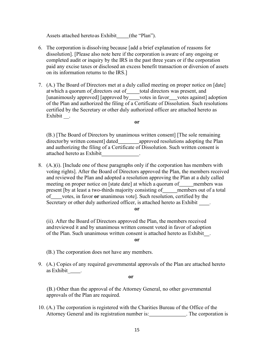 Voluntary Dissolution of Not-Forprofit Corporations With Assets - New York, Page 16