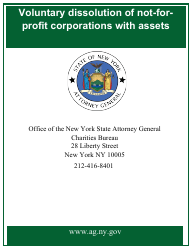 Voluntary Dissolution of Not-Forprofit Corporations With Assets - New York