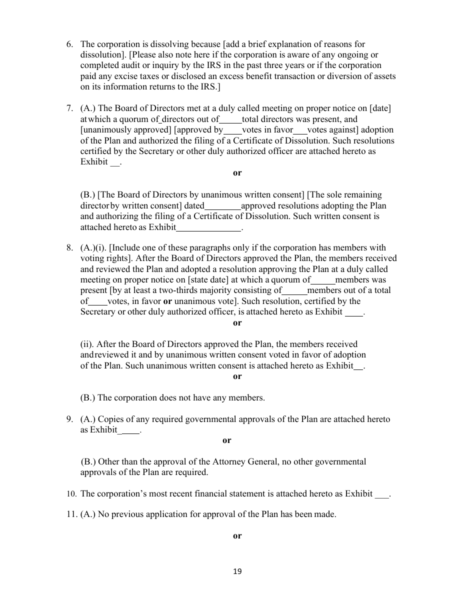 Voluntary Dissolution of Not-Forprofit Corporations With Assets - New York, Page 20