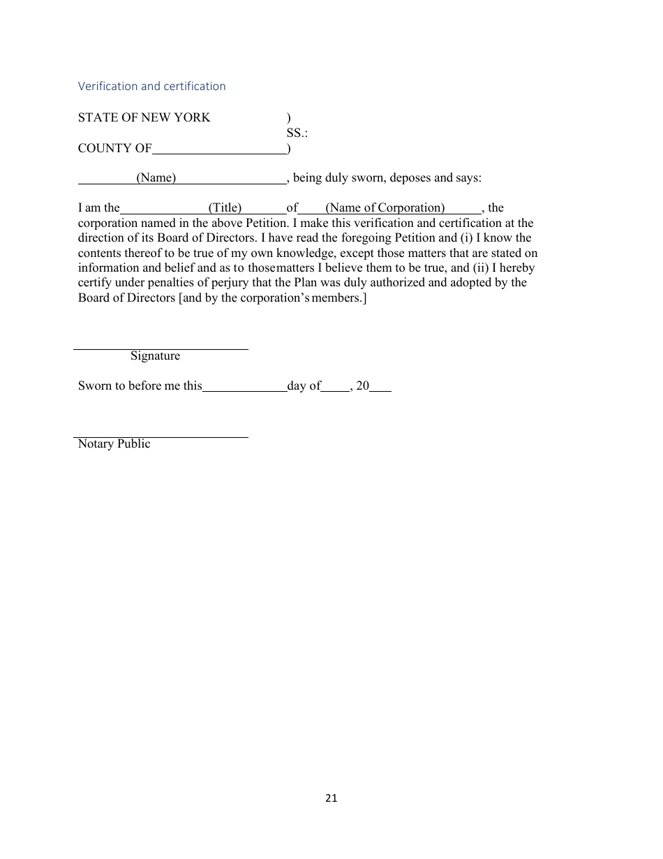 Voluntary Dissolution of Not-Forprofit Corporations With Assets - New York, Page 22