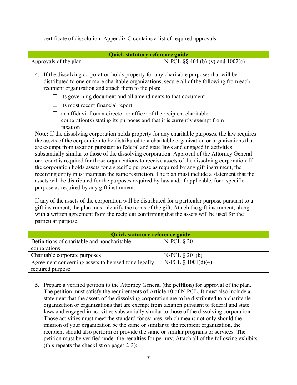 Voluntary Dissolution of Not-Forprofit Corporations With Assets - New York, Page 8