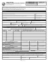 Document preview: State Form 53854 (103-SR) Single Return - Business Tangible Personal Property - Indiana