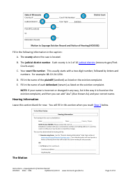 Form HOU501 Instructions - Expungement of Eviction Record - Minnesota, Page 4