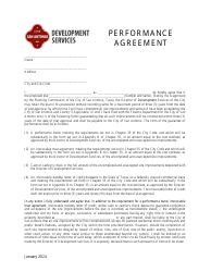 Document preview: Performance Agreement - City of San Antonio, Texas