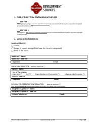 Application for Short Term Rental (Str) Permit - City of San Antonio, Texas, Page 2