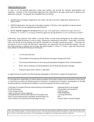 Application Packet for Registration of Nonconforming Use - City of San Antonio, Texas, Page 2