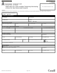 Form RCMP GRC5513 Application for a Non-resident Temporary Borrowing Licence for Non-restricted Firearms - Canada, Page 3