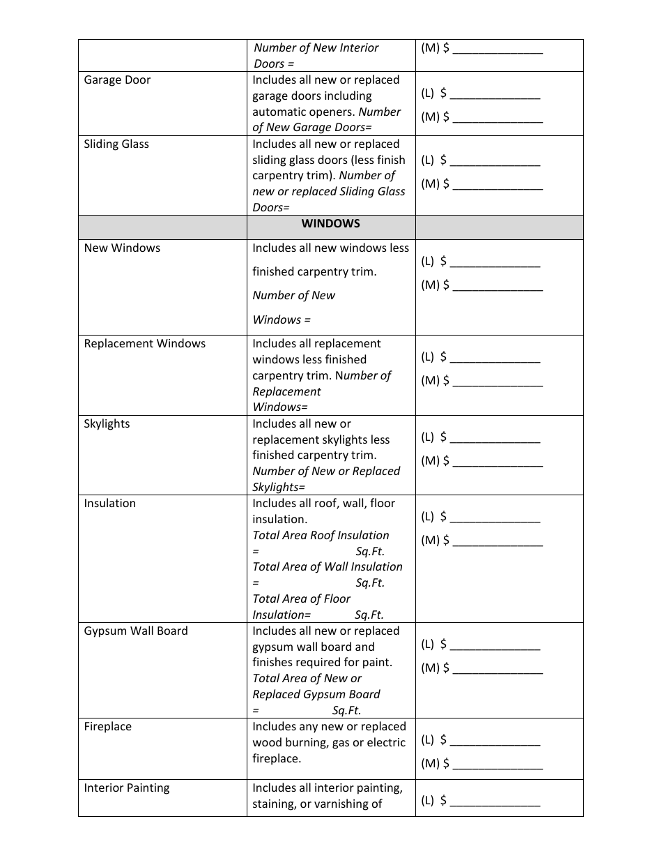 Contractors Cost Estimate - County of Ventura, California, Page 4