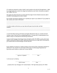 Ms Farmers Market Application - Processed Food Vendors - Mississippi, Page 2