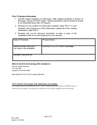 Form N3413-0620 Over the Counter (OTC) Covid 19 at Home Test Claim Form - Washington, Page 2