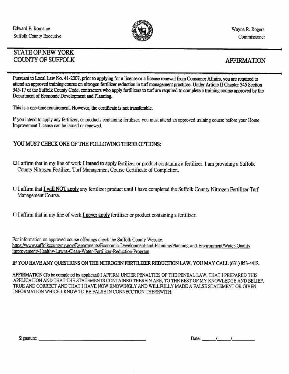 Form CA-L02 Application for Home Improvement License - Suffolk County, New York, Page 10