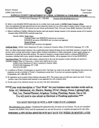 Form CA-L02 Application for Home Improvement License - Suffolk County, New York, Page 2