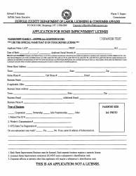 Form CA-L02 Application for Home Improvement License - Suffolk County, New York, Page 3