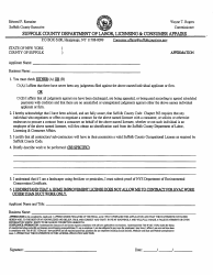 Form CA-L02 Application for Home Improvement License - Suffolk County, New York, Page 5
