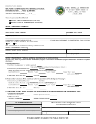 Form BOE-267-R Welfare Exemption Supplemental Affidavit, Rehabilitation - Living Quarters - County of Santa Cruz, California