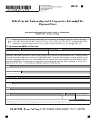 Form DR0106EP Colorado Partnership and S Corporation Estimated Tax Payment Form - Colorado, Page 2