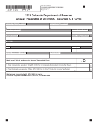 Document preview: Form DR1706 Annual Transmittal of Dr 0106k - Colorado K-1 Forms - Colorado, 2023