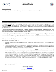 Form DO-11A Vehicle Registration Application Request - New Jersey, Page 3