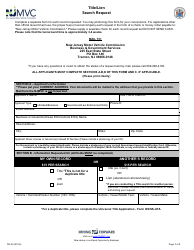 Document preview: Form DO-22 Title/Lien Search Request - New Jersey