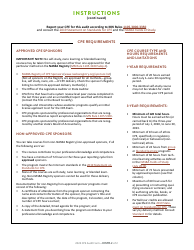 Cpe Audit Form for the Three-Year Reporting Period July 1, 2020 - June 30, 2023 - Minnesota, Page 2