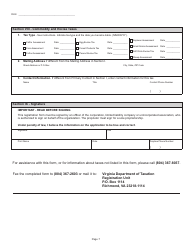 Form R-1 Business Registration Form - Virginia, Page 7