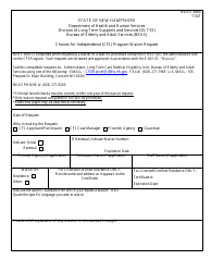 Document preview: Form BEAS3865 Choices for Independence (Cfi) Program Waiver Request - New Hampshire