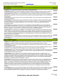 Document preview: BFA Form 811S Statements of Understanding - New Hampshire