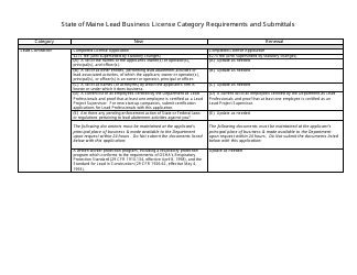 License Application Form - Asbestos/Lead Business &amp; Public Entities - Maine, Page 7