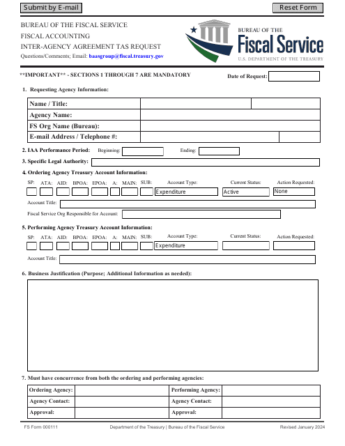 FS Form 000111  Printable Pdf