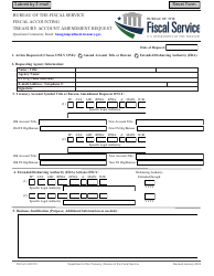 Document preview: FS Form 000110 Treasury Account Amendment Request