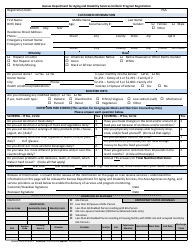 Document preview: KDADS Form UPR-001 Uniform Program Registration - Kansas