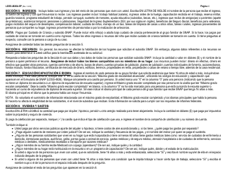 Instrucciones para Formulario LDSS-4826 Solicitud/Revalidacion Para El Programa De Asistencia Nutricional Suplementaria (Snap) - New York (Spanish), Page 4