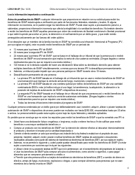 Formulario LDSS-5166 Solicitud/Recertificacion Para Los Beneficios Del Programa De Asistencia Nutricional Suplementaria (Snap) - New York (Spanish), Page 6
