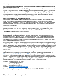 Form LDSS-5166 Application/Recertification for Supplemental Nutrition Assistance Program (Snap) Benefits - New York (Italian), Page 2