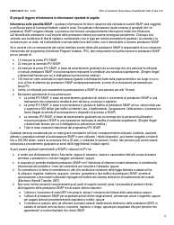 Form LDSS-5166 Application/Recertification for Supplemental Nutrition Assistance Program (Snap) Benefits - New York (Italian), Page 6