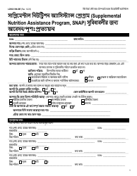 Form LDSS-5166 Application/Recertification for Supplemental Nutrition Assistance Program (Snap) Benefits - New York (Bengali), Page 3