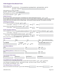 Form LDSS-5258 Child Support Enrollment Form - New York, Page 3
