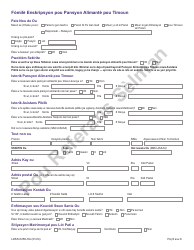 Form LDSS-5258 Child Support Enrollment Form - New York (Haitian Creole), Page 3