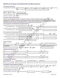 Form LDSS-5258 Child Support Enrollment Form - New York (Italian), Page 3