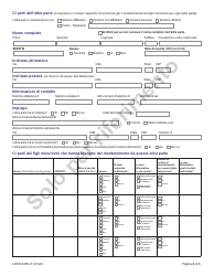 Form LDSS-5258 Child Support Enrollment Form - New York (Italian), Page 4