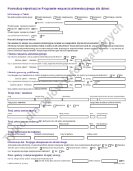 Form LDSS-5258 Child Support Enrollment Form - New York (Polish), Page 3