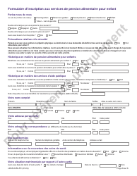 Form LDSS-5258 Child Support Enrollment Form - New York (French), Page 3