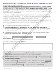 Form LDSS-5258 Child Support Enrollment Form - New York (French), Page 5