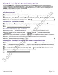 Formulario LDSS-5258 Formulario De Inscripcion Para Sustento De Menores - New York (Spanish), Page 6